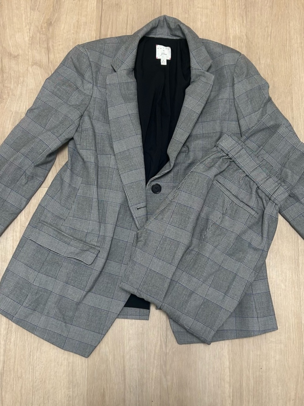 Hatch x J.Crew maternity blazer and pant set